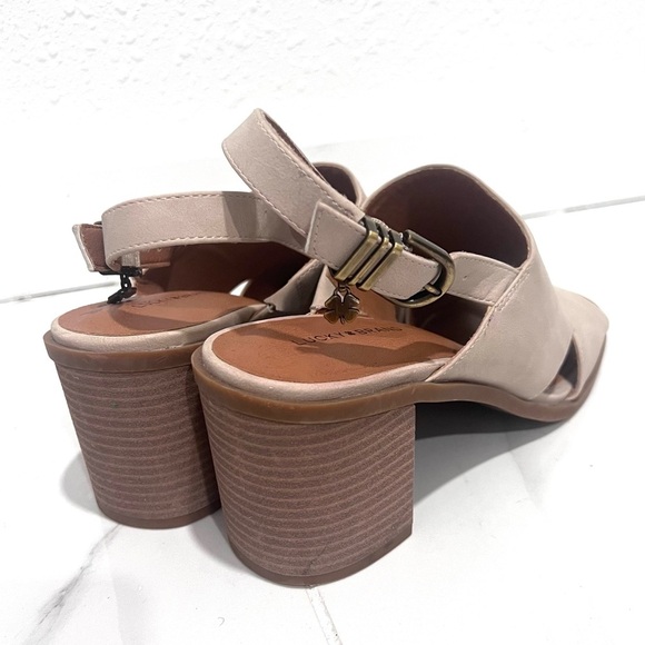Lucky Brand Tesyna Women's Tan Sandals 11 - Picture 7 of 10